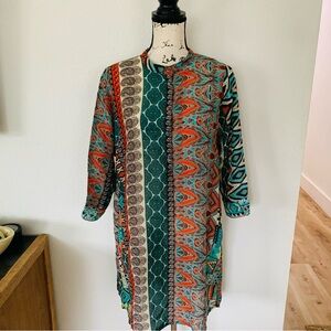 Johnny Was multicolor tunic dress